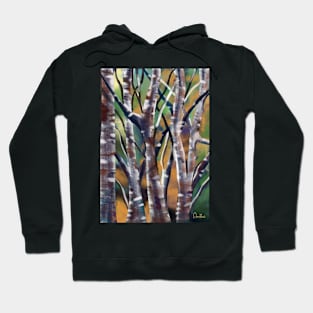 Abstract Birch Trees. Artwork By Annalisa Amato Hoodie